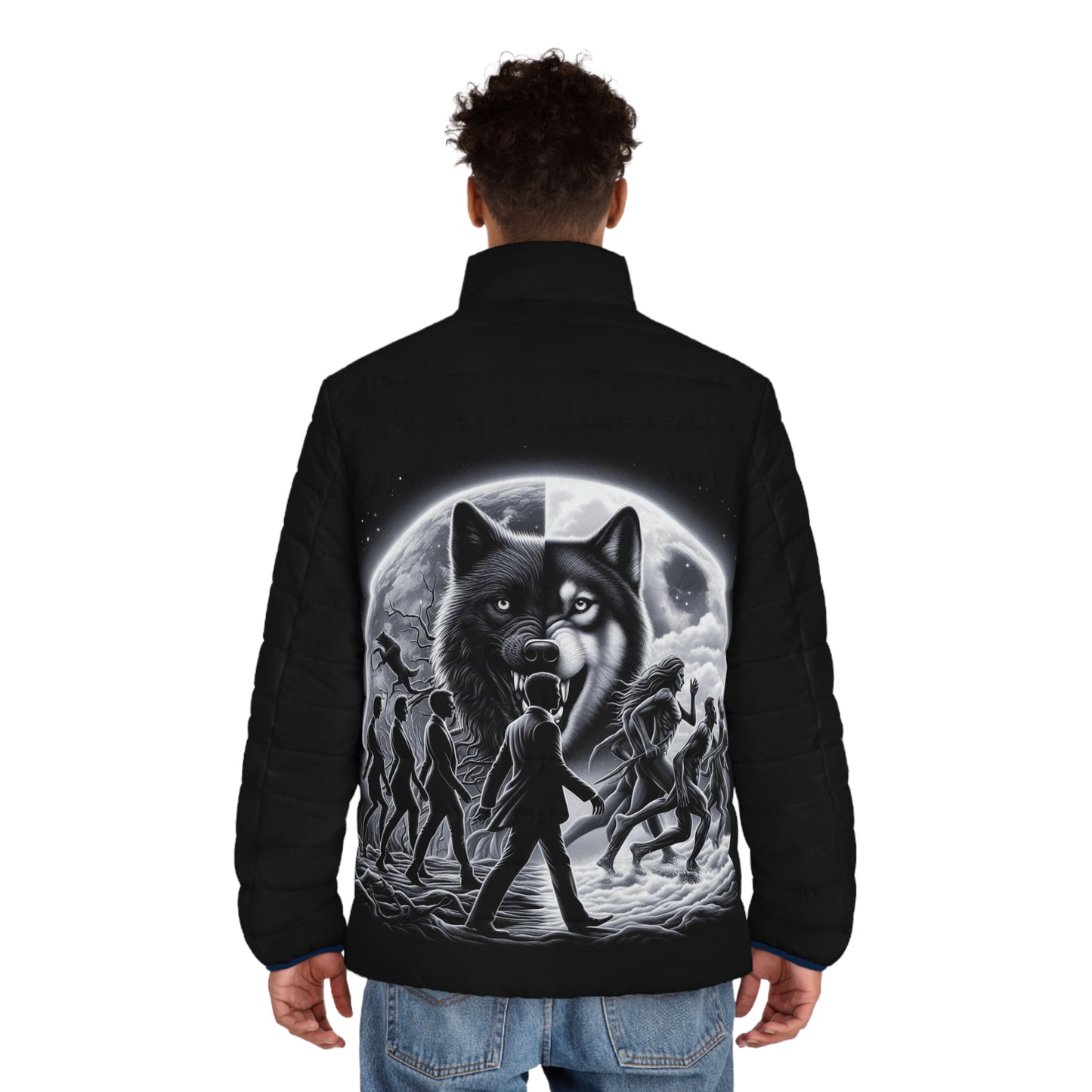 Men's Puffer Jacket (AOP)