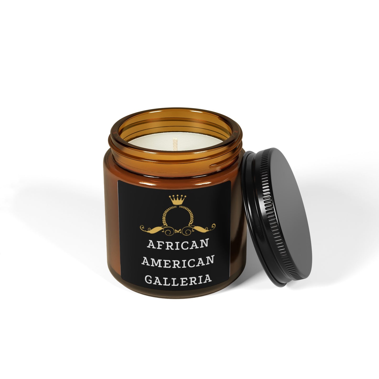 Scented Soy Candle (Multi-Size, Amber Jar)