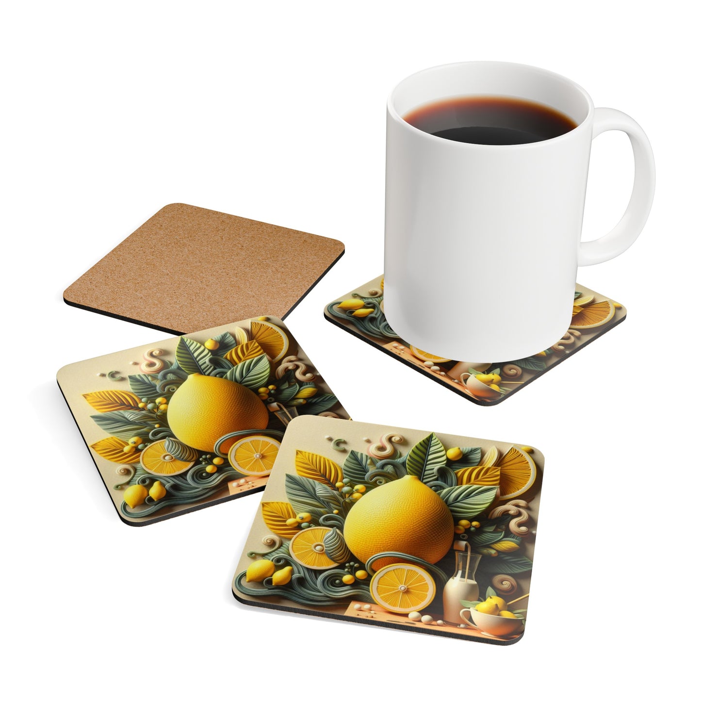 Corkwood Coaster Set