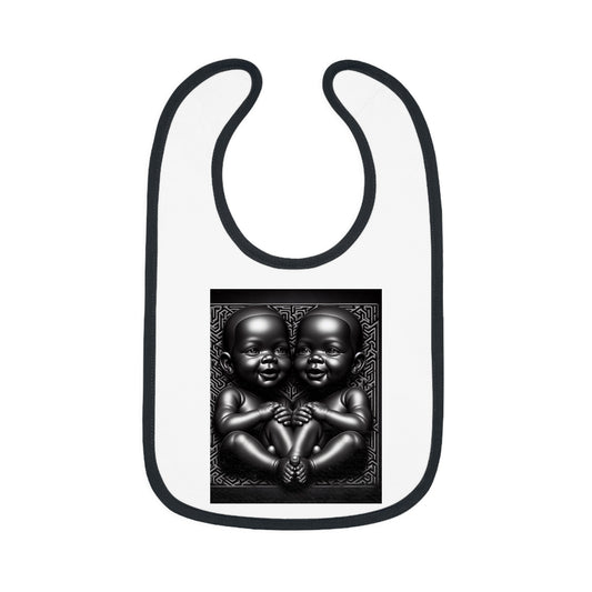 Baby Contrast Trim Jersey Bib