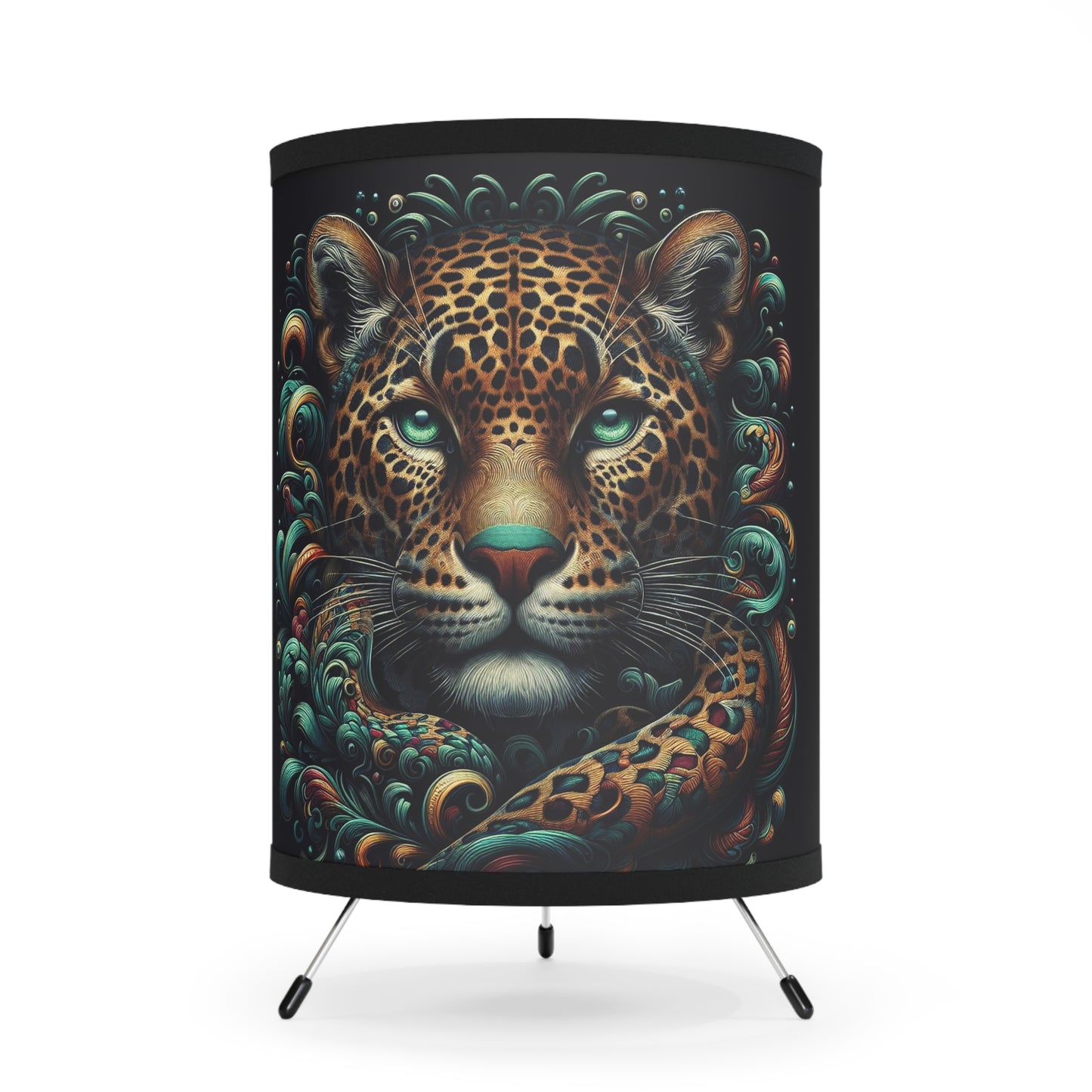 Tripod Lamp with High-Res Printed Shade, US\CA plug