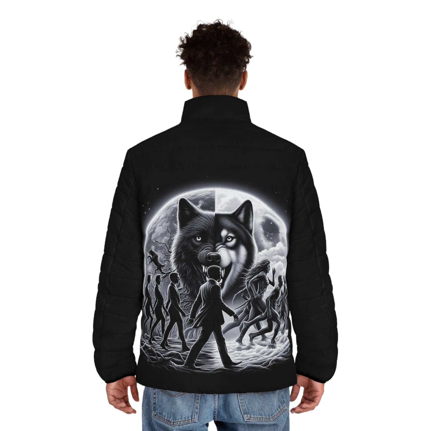 Men's Puffer Jacket (AOP)