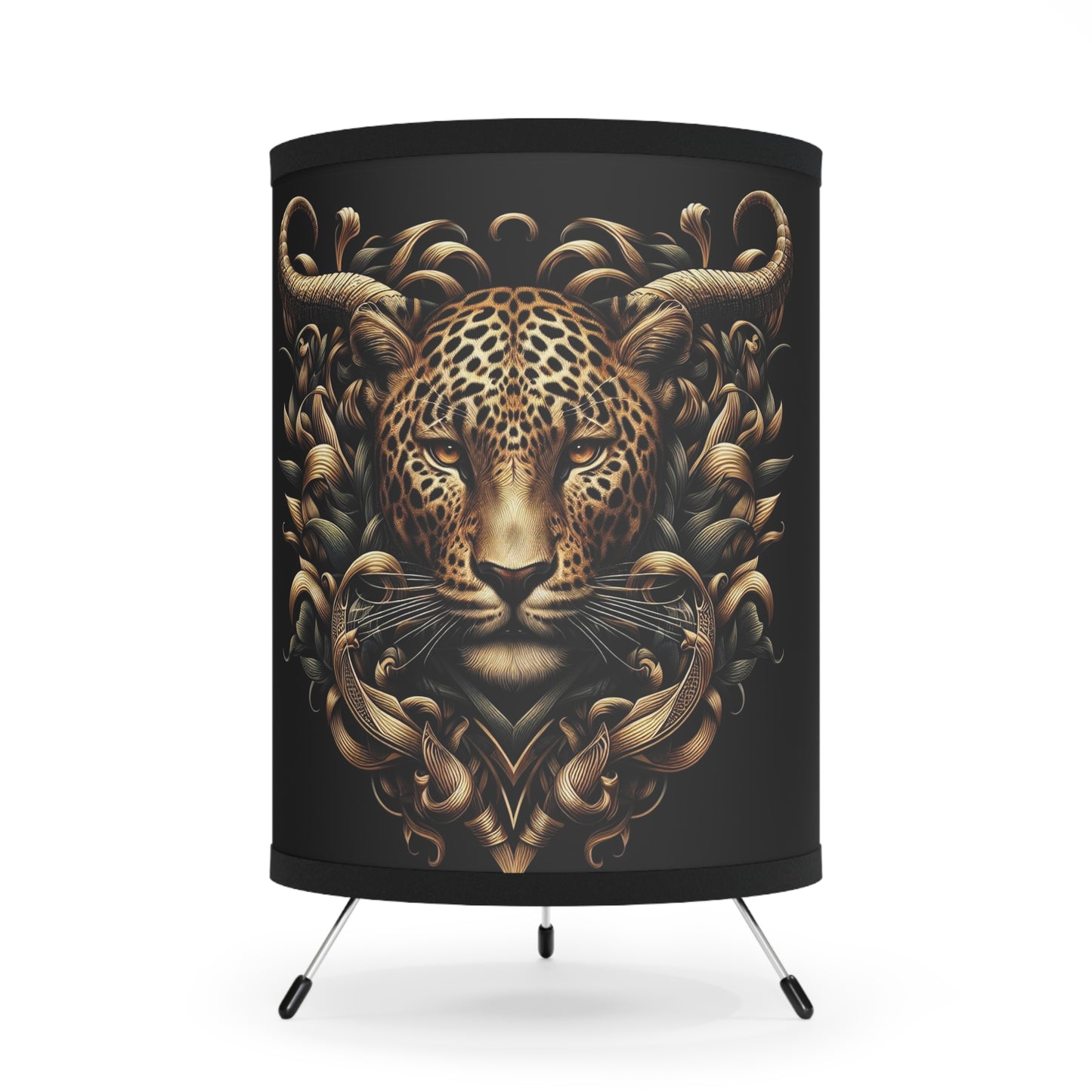 Tripod Lamp with High-Res Printed Shade, US\CA plug