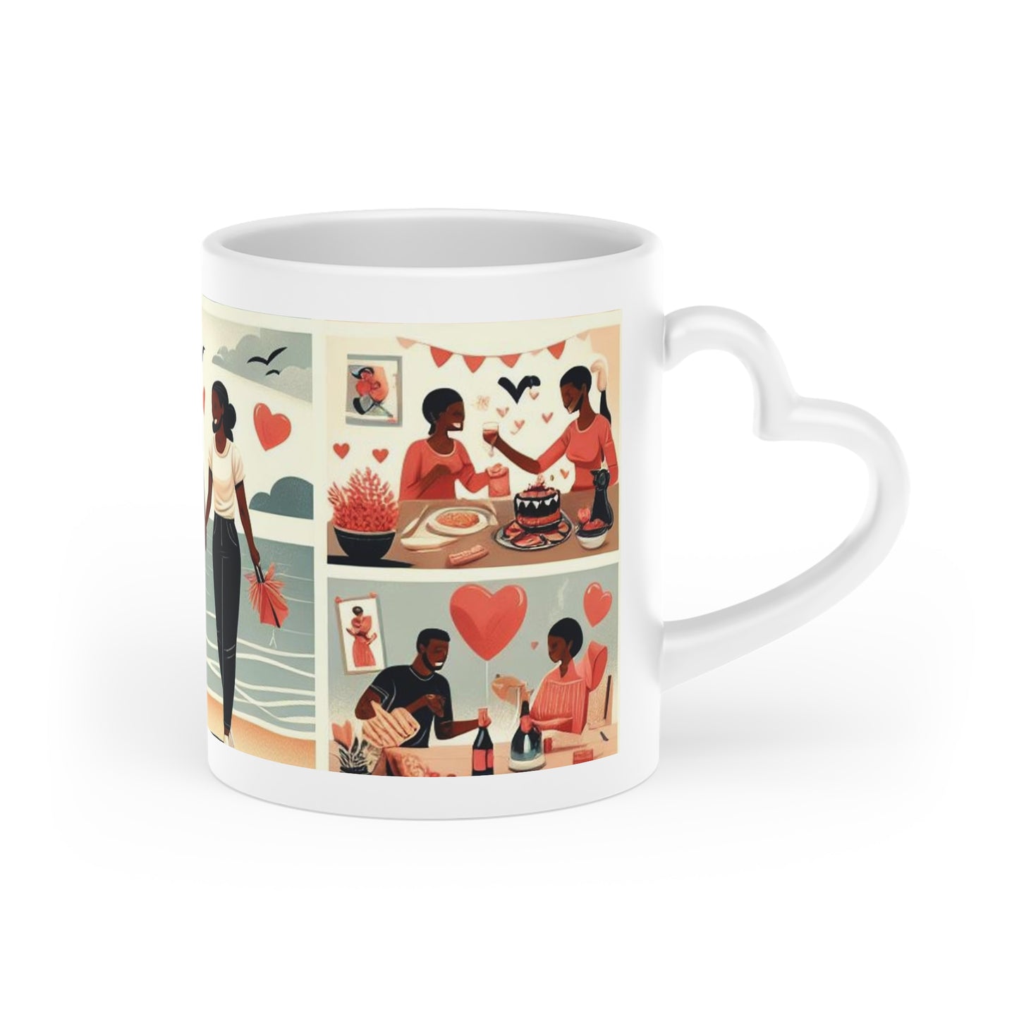 Heart-Shaped Mug