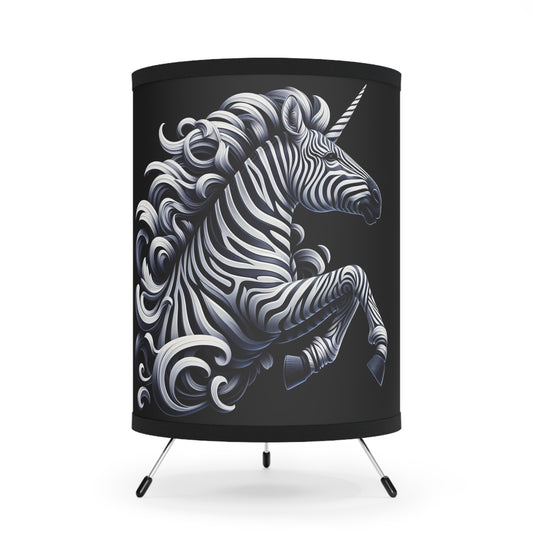 Tripod Lamp with High-Res Printed Shade, US\CA plug
