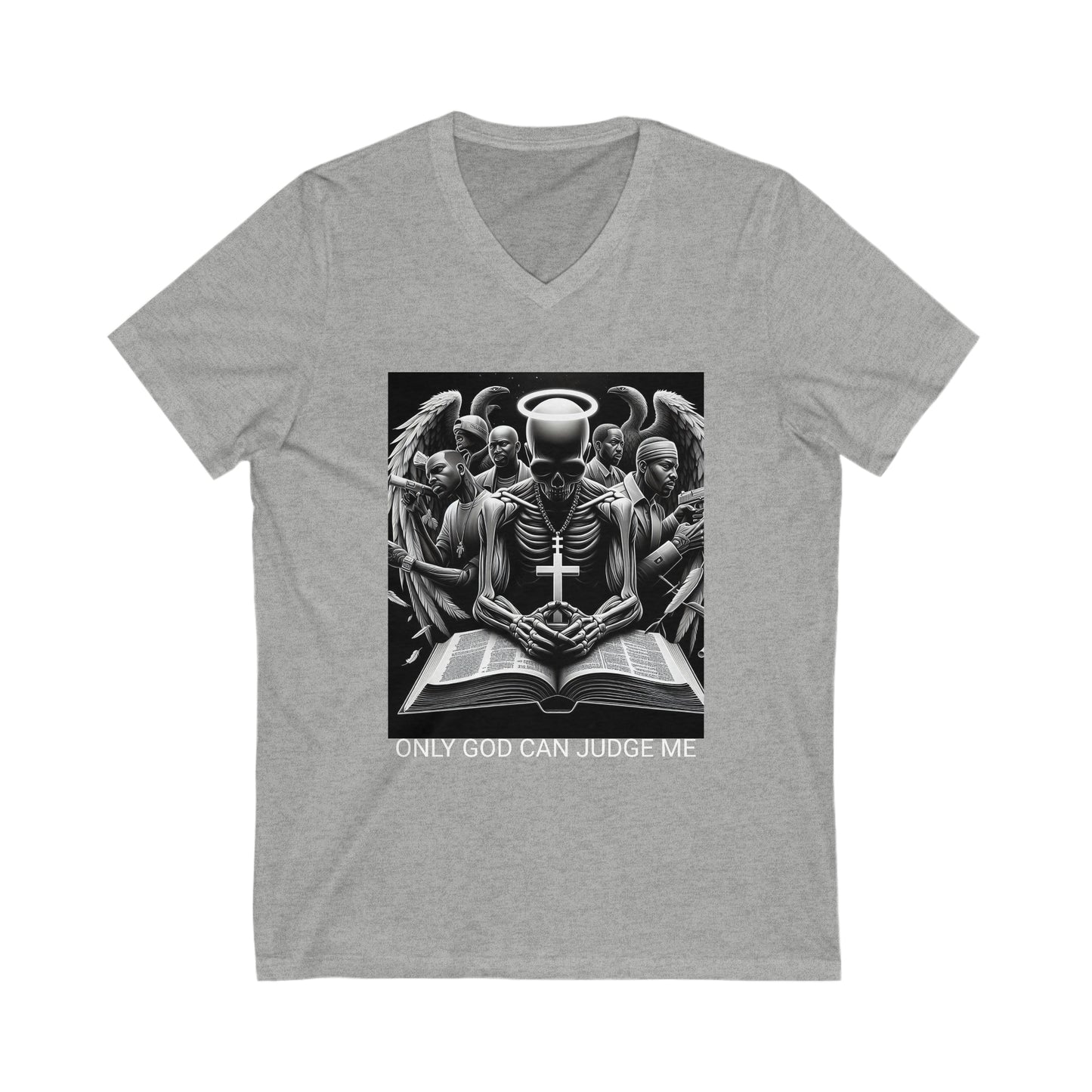 Unisex Jersey Short Sleeve V-Neck Tee
